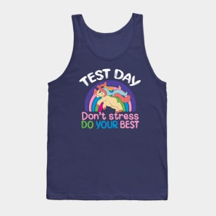 Test Day Don't Stress Do Your Best Tank Top